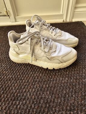 Adidas Womens White Athletic Sneakers